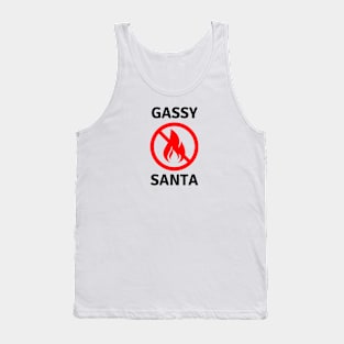 Gassy Santa - No Fires this Christmas Tank Top